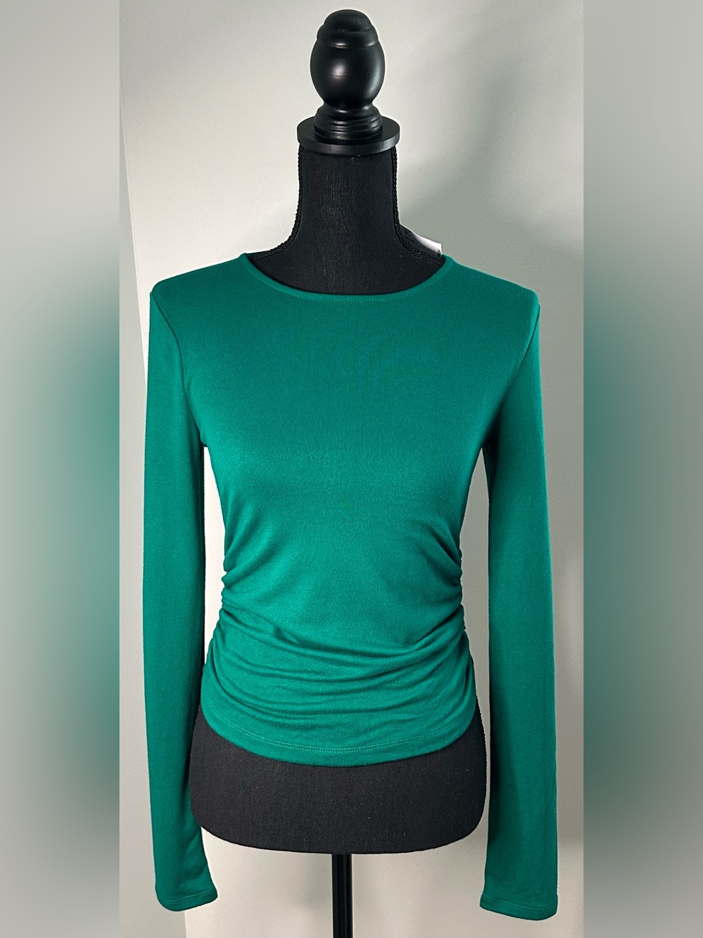 NWT! Banana Republic Long-Sleeve Ruched Waist Top